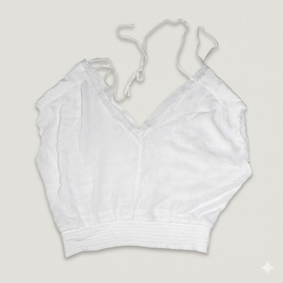 Lily Star White Top With Lace Trim  Size XL - Picture 5 of 9